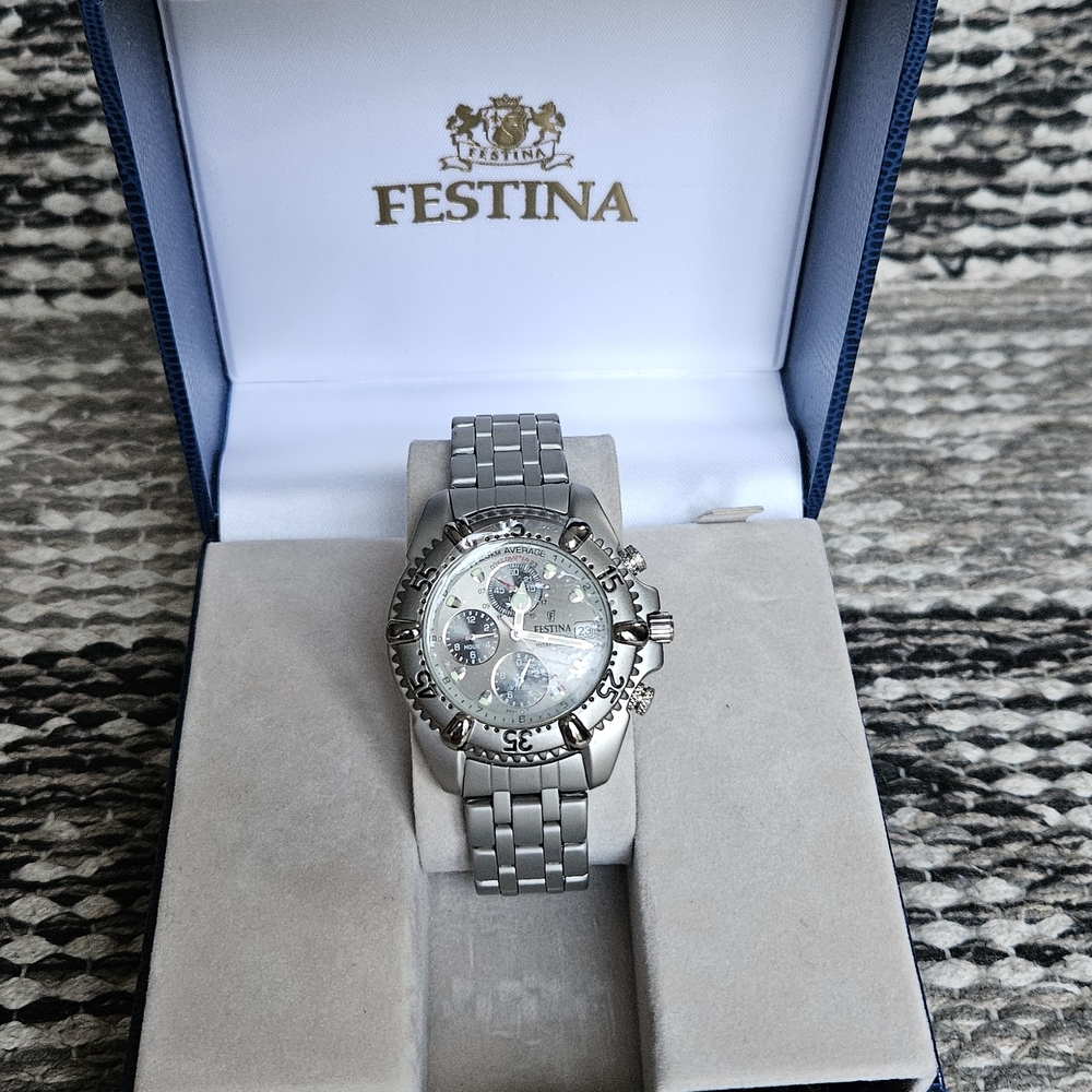 Festina Silver Chronograph Watch